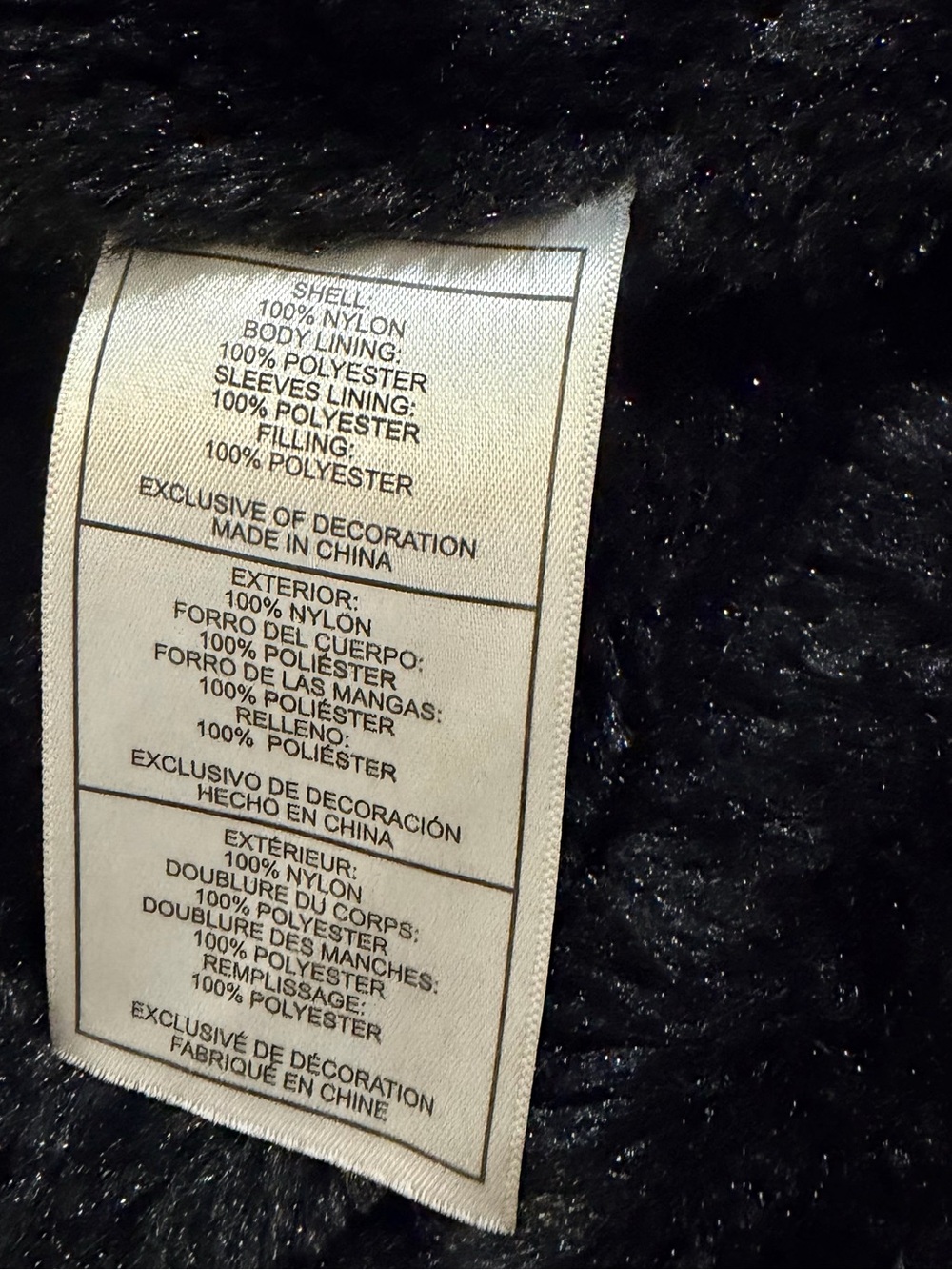 Girls Steve Madden White Puffer Jacket with Black Trim - Picture 8 of 10